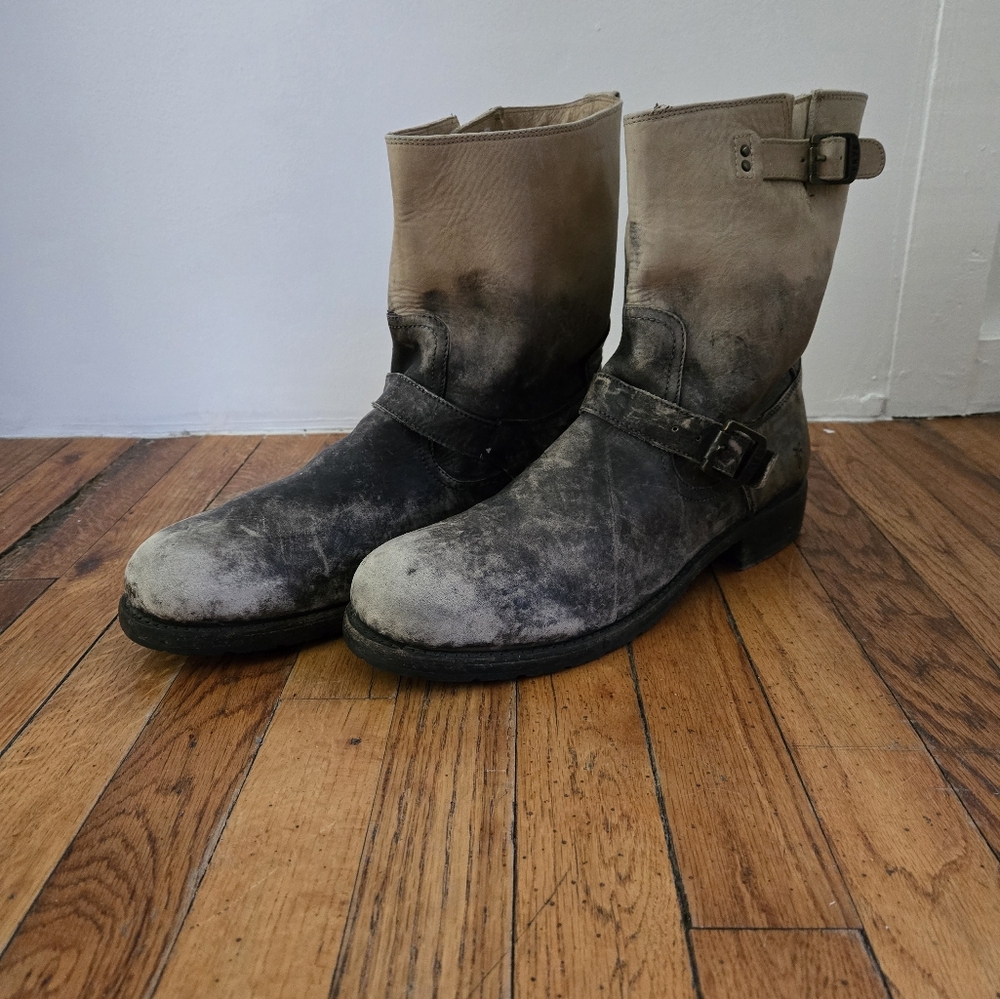 Frye Boot Company Engineers, Bay and Gray Patina, Men's 13D